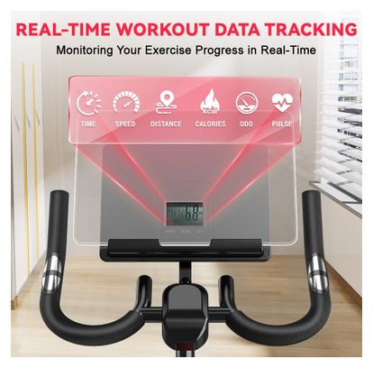 Vélo de biking Fitness X7 magnétique connecté Bluetooth noir