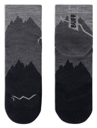 Chaussettes Buff Merino Lightweight Quarter 3" Noir 