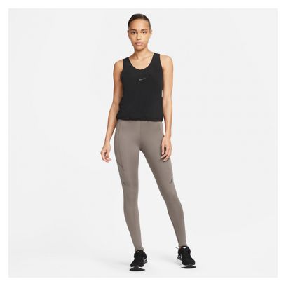 Nike Dri-Fit Run Division da donna aderente lungo grigio