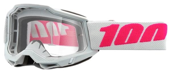 Accuri 2 Keetz 100% Pink Grey Goggle / Clear Lens