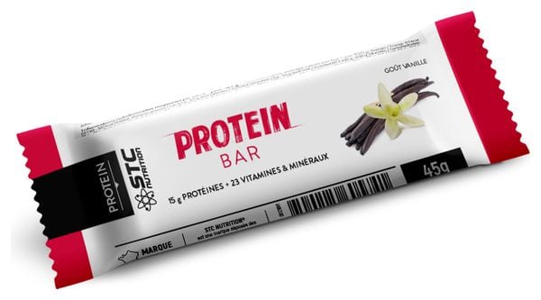Barre Protéinée STC Nutrition - Protein Bar - 5 barres de 45 g - Vanille
