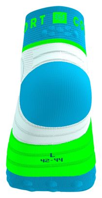 Chaussettes Compressport Ultra Trail Bleu/Vert