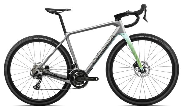 Orbea Terra M30TEAM Bicicleta Gravel Shimano GRX 11S 700 mm Piedra Plata Hielo Verde 2023