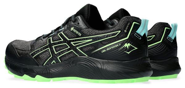 Asics Gel Sonoma 7 GTX Trail Running Shoes Black Green