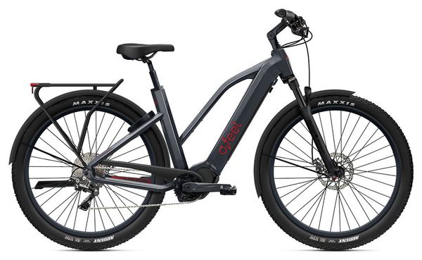 VTC Électrique O2 Feel Vern Adventure Power 8.1 Mid Shimano Deore 10V 720 Wh 27.5'' Gris Anthracite 2023