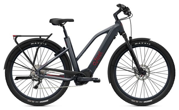 VTC Électrique O2 Feel Vern Adventure Power 8.1 Mid Shimano Deore 10V 720 Wh 27,5'' Gris Antracita