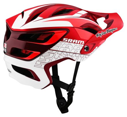 Troy Lee Designs A3 Mips Sram Helm Wit/Rood