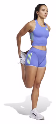 Short adidas Adizero Promo Bleu/Vert Femme