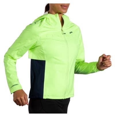 Veste imperméable Brooks High Point Waterproof Jaune Femme