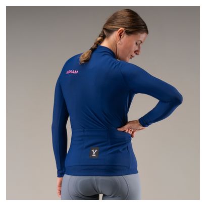 LeBram Training Women's Long-Sleeve Thermal Shirt, Navy Blue