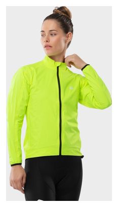 Veste de pluie vélo femme Cyclisme J2 Turini Jaune Brillant