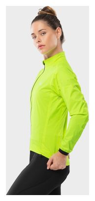 Veste de pluie vélo femme Cyclisme J2 Turini Jaune Brillant