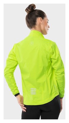 Veste de pluie vélo femme Cyclisme J2 Turini Jaune Brillant