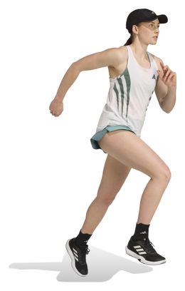 Débardeur adidas Adizero Archive Blanc/Vert Femme