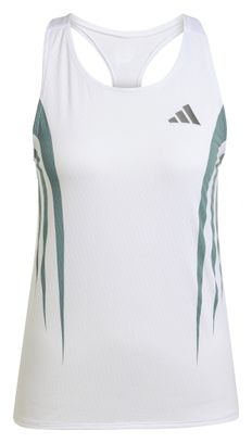 Débardeur adidas Adizero Archive Blanc/Vert Femme