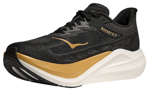 HOKA ロケットx3 ランニングシューズ ブラック/ゴールド 28.0㌢ Hoka Rocket X 3 Running Shoes Black/Gold Unisex | Alltricks.com