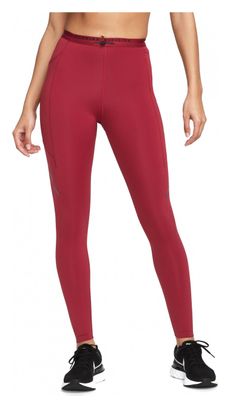 Nike Women's Dri-Fit Run Division Red Long Tight