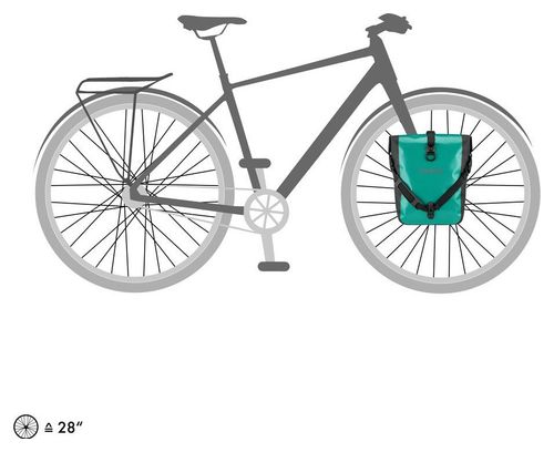 Par de bolsas para bicicleta Ortlieb Sport-Roller Free 25L Lagoon Blue Black