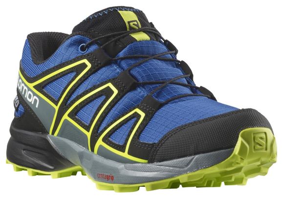 Salomon Speedcross CSWP Junior Blauw Geel Kinderen