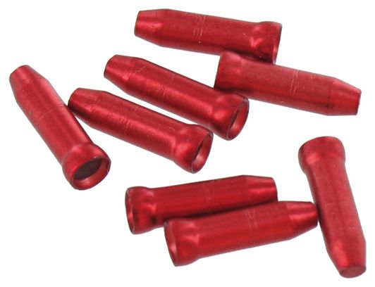 Tapas de extremo VAR de aluminio rojo (x4)