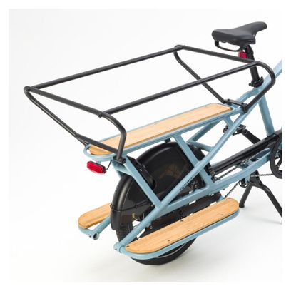 Longtail Elektrische Bakfiets B'twin Elops R500E Microshift 8V 26/20'' 672 Wh Blauw 2022