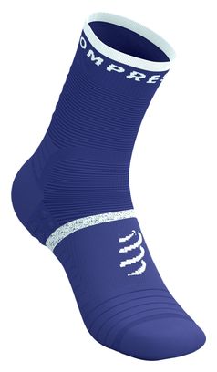 Chaussettes Compressport Pro Marathon V2.0 Bleu/Blanc