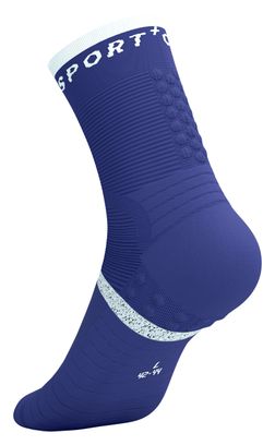 Chaussettes Compressport Pro Marathon V2.0 Bleu/Blanc