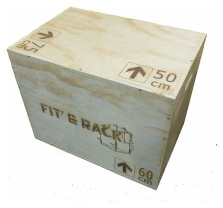 Box Jump Bois Fit et Rack 50x60x75