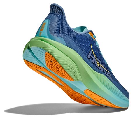 Blue/Green Hoka Mach 6 Running Shoes for Men