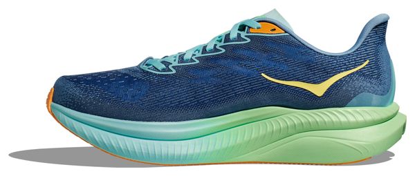 Blue/Green Hoka Mach 6 Running Shoes for Men