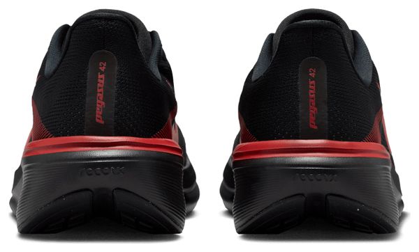 Nike Pegasus 42 hardloopschoenen, zwart/rood, heren