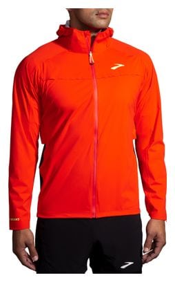 Veste imperméable Brooks High Point Waterproof Rouge Homme