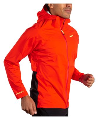 Brooks High Point Waterproof Jacket Red Men