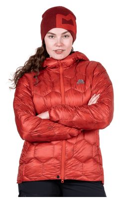 Mountain Equipment Xenith Hooded Down Jacket, Red, Women's