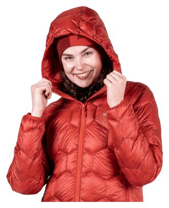 Mountain Equipment Xenith Hooded Down Jacket, Red, Women's
