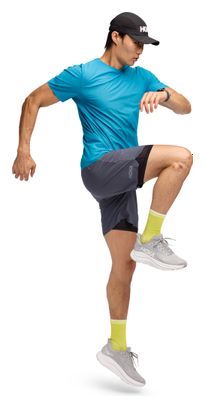 Short 2-en-1 Hoka Glide 7in Gris Homme