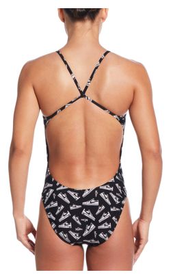 Costume da bagno Nike Swim Hydrastrong Multi Print Nero Donna