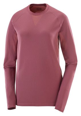 Maglia a maniche lunghe Salomon Sense Aero Seamless Donna Rosso