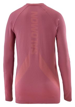 Maglia a maniche lunghe Salomon Sense Aero Seamless Donna Rosso