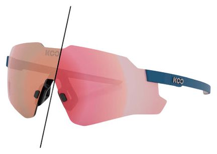 Unisex-Brille KOO Nebula Midnight Blue Matt / Photochromic Rose Gold Mirror