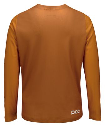 Maglia a maniche lunghe Poc Motion Air arancione/marrone da donna