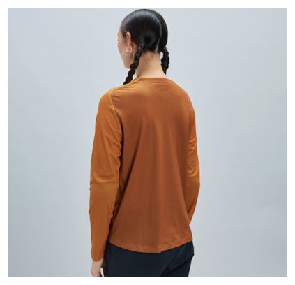 Maglia a maniche lunghe Poc Motion Air arancione/marrone da donna