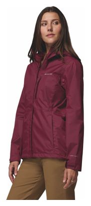 Veste Imperméable Femme Columbia Pouring Adventure III Bordeaux