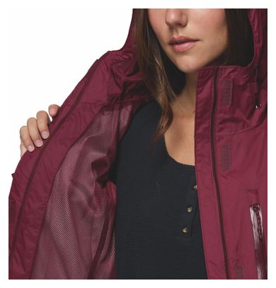 Veste Imperméable Femme Columbia Pouring Adventure III Bordeaux