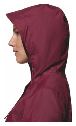 Veste Imperméable Femme Columbia Pouring Adventure III Bordeaux