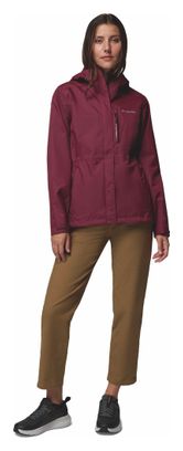 Veste Imperméable Femme Columbia Pouring Adventure III Bordeaux