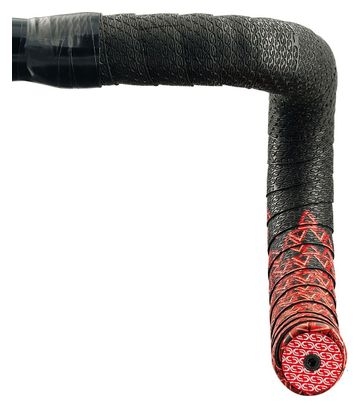 Nastro Manubrio Deda Loop Nero/Rosso con Tappi