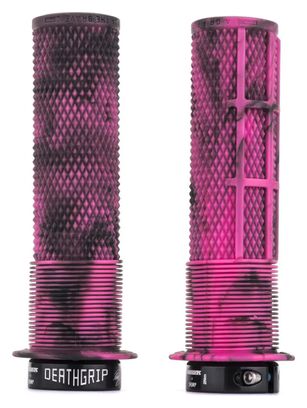 Pair of DMR DeathGrip Flangeless Grips Marbled Pink