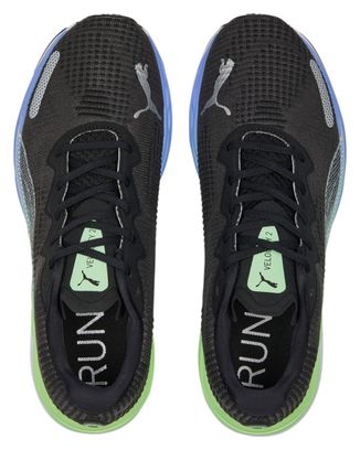 Running-Schuhe Velocity Nitro 2 Puma Schwarz / Blau / Grün