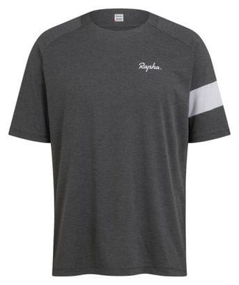 Rapha Trail Technical MTB T-Shirt Dunkelgrau/Hellgrau
